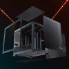 Počítačová skriňa mid-tower, temperované sklo, pre gpu do 410 mm