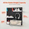 Sada pegboard panelov 11"×11", 4 ks, čierna, s doplnkami na stenu