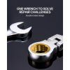 Sada račňových očkových kľúčov 8 ks, flexibilné 8–17 mm Cr-V