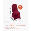 Poťahy na stoličky 50ks bordové polyester-spandex 20.08×17.72×37.4 inch