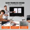 Sklenená magnetická tabuľa 36×24" na stenu s gumou a 2 fixkami