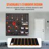 Slatwall panely na stenu 24"×48" (4 ft×2 ft) čierne, sada 2 ks