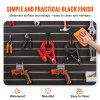 Slatwall panely na stenu 24"×48" (4 ft×2 ft) čierne, sada 2 ks