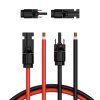 Solárny predlžovací kábel 6mm²/10AWG 9.14m/30FT ×2 vodotesné konektory