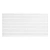 Pvc slatwall panel 8×4 ft biely, nastaviteľný, s prepájacou konštrukciou