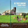 Stĺpik plotový kovový, dĺžka 182,9 cm, balenie 10 ks, zelený