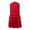 Stoličkové poťahy 30ks červené polyester/elastan 20.08×17.72×37.4 inch