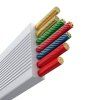 145239 5 rychlonabijaci kabel 3v1 baseus free2draw usb c na usb c lightning micro 100w 1 1 m biely