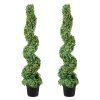 Umelé buxus stromčeky 121,9 cm, 2 ks, vymeniteľné listy, do interiéru