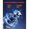 Strešný ventilátor pre karavan 12V 12" vrtuľa reverzný diaľk. 14×14"