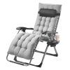 Relaxačné kreslo zero gravity 26 inch s vankúšom, nosnosť 500 lbs