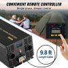 Menič čistý sínus 5000 W 12 V→230 V s lcd a usb pre auto, karavan