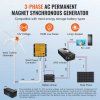 Veterný generátor 500W 12V 5-ramenný mppt, štart 2,5 m/s, otočný smer