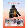 Vyhrievaná softshell bunda pánska 7.4V batéria, 6 zón, 3 stupne