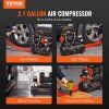 Vzduchový kompresor 7,9 l 900 W 2,2 CFM@90 PSI 70 dB bezolejový