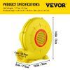 Vzduchový ventilátor pre nafukovací skákací hrad, 450W 0.6HP