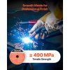 Zvárací drôt flux core E71T-11 0.9mm 0.45kg bez plynu na oceľ 3 kotúče