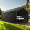 Prístrešok na auto 12×20 FT s odnímateľnými stenami, UV/vodeodolný