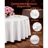 Okrúhle obrusy 10 ks, priemer 120 palcov, polyester, prateľné