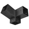 Sada pergolových 3-cestných konzol 4×4 inch pre trámy 92×92 mm, 2 ks