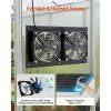 Solárny ventilátor 15W, 2 ventilátory, 2668 RPM, nastaviteľný uhol
