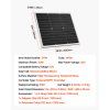 Solárna nabíjačka akumulátora 50W 12V mppt mono panel ip65 pre auto