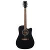 Akustická gitara cutaway 1041 mm (41 in) súprava s púzdrom čierna