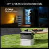 FOSSiBOT FBP1200 Portable Power Station + Expansion Battery Pack