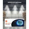 Sada halových led svietidiel 10 ks 200W 30000 lm 5000K IP65 100-277V