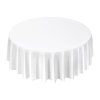 Okrúhle obrusy 10 ks, priemer 120 palcov, polyester, prateľné