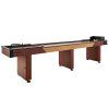 Shuffleboard stôl 3.7m 2v1 s bowlingom, 8 pukov, vosk, štetec