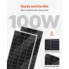 Solárno-veterný systém 12V 600W, 200W panel, 400W turbína, 12,8V 100Ah