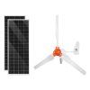 Solárno-veterný systém 12V 600W, 200W panel, 400W turbína, 12,8V 100Ah