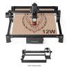 Mecpow X3S 12W Laser Engraver and Cutter + G3 Pro Rotary Roller