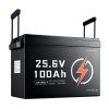 LiFePO4 akumulátor 24 V 100 Ah, 2560 Wh, 100 A BMS, Bluetooth