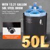 Cyklónový separátor prachu s kovovou nádržou, 4" retrofit 2" o.d., 50l