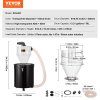 Cyklónový separátor prachu s kovovou nádržou, 4" retrofit 2" o.d., 50l