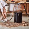 Cyklónový separátor prachu s kovovou nádržou, 4" retrofit 2" o.d., 50l