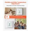 7-dňový programovateľný termostat 1×chlad/1×teplo, podlah.kúrenie, led