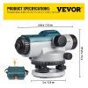 Automatický optický nivelák 24×, 40 mm, magnetický kompenzátor, IP54
