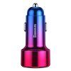113514 3 baseus magic car charger 2x usb qc 3 0 45w cervena modra