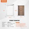 Dvierka pre mačky a psy s hliníkovým rámom a zámkou 11.3×16.02"