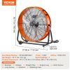 Bubnový priemyselný ventilátor 24" 8600cfm 3 rýchlosti 360° náklon