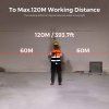 CIGMAN CD-60 Bilateral Laser Distance Meter, 393ft/120M Bilateral Measurement, with M/in/Ft Multiple Units