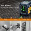 CIGMAN CM-G02A 2 Lines Laser Level, Selectable Laser Lines, Rechargeable Battery, 100 Ft Visibility, Rotatable 360°