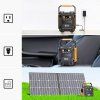 Flashfish A201 172WH 200W 220V Power Station + TSP 18V 100W Foldable Solar Panel Emergency Energy Kit With DC/USB Output