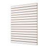 Lamelový panel slatwall 4×4 ft, mdf, biely, modulárny, nastaviteľný