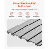 Lamelový pvc panel 8×4 ft sivý, spojovací systém, rezanie na mieru