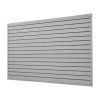 Lamelový pvc panel 8×4 ft sivý, spojovací systém, rezanie na mieru