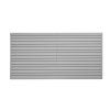 Lamelový pvc panel 8×4 ft sivý, spojovací systém, rezanie na mieru